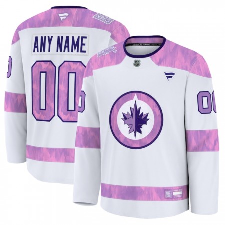 Maillot de Hockey Winnipeg Jets Personnaliser Fanatics Hockey Fights Cancer Practice 2024-25 Blanc - Homme Maillot de Hockey Winnipeg Jets Personnaliser Fanatics Hockey Fights Cancer Practice 2024-25 Blanc - Homme